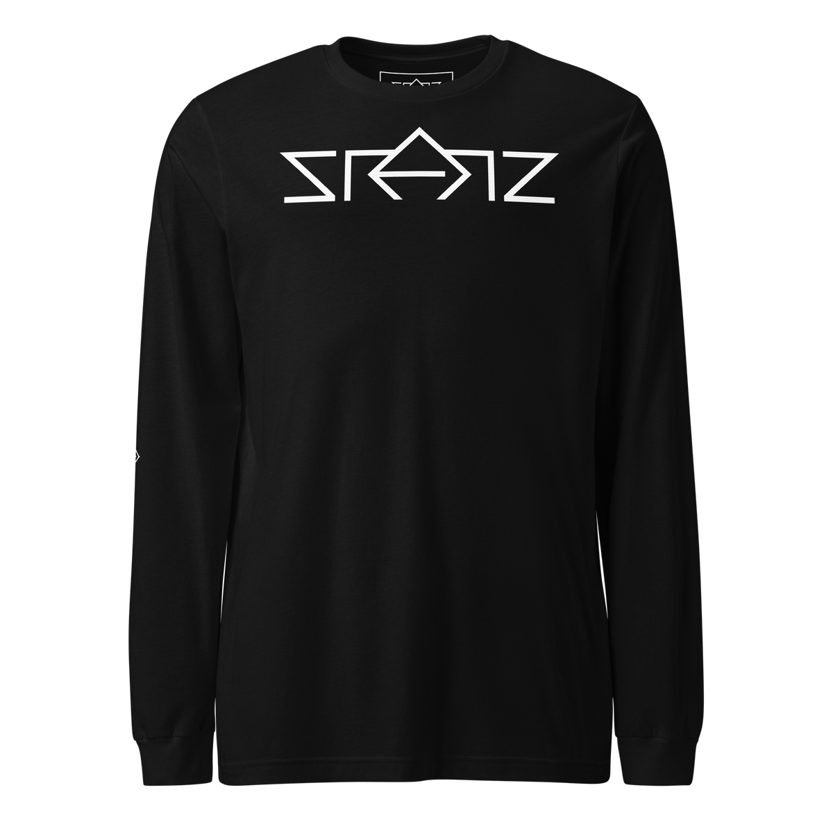 SRARZ Signature Longsleeve – Schwarz – Vorderansicht ohne Person