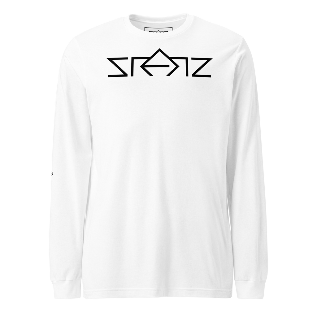 SRARZ Signature Longsleeve – Weiss – Vorderansicht ohne Person