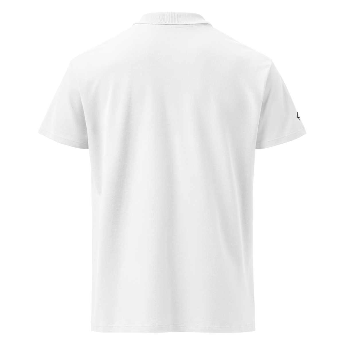 SRARZ Signature Polo – Weiss – Rückansicht ohne Person