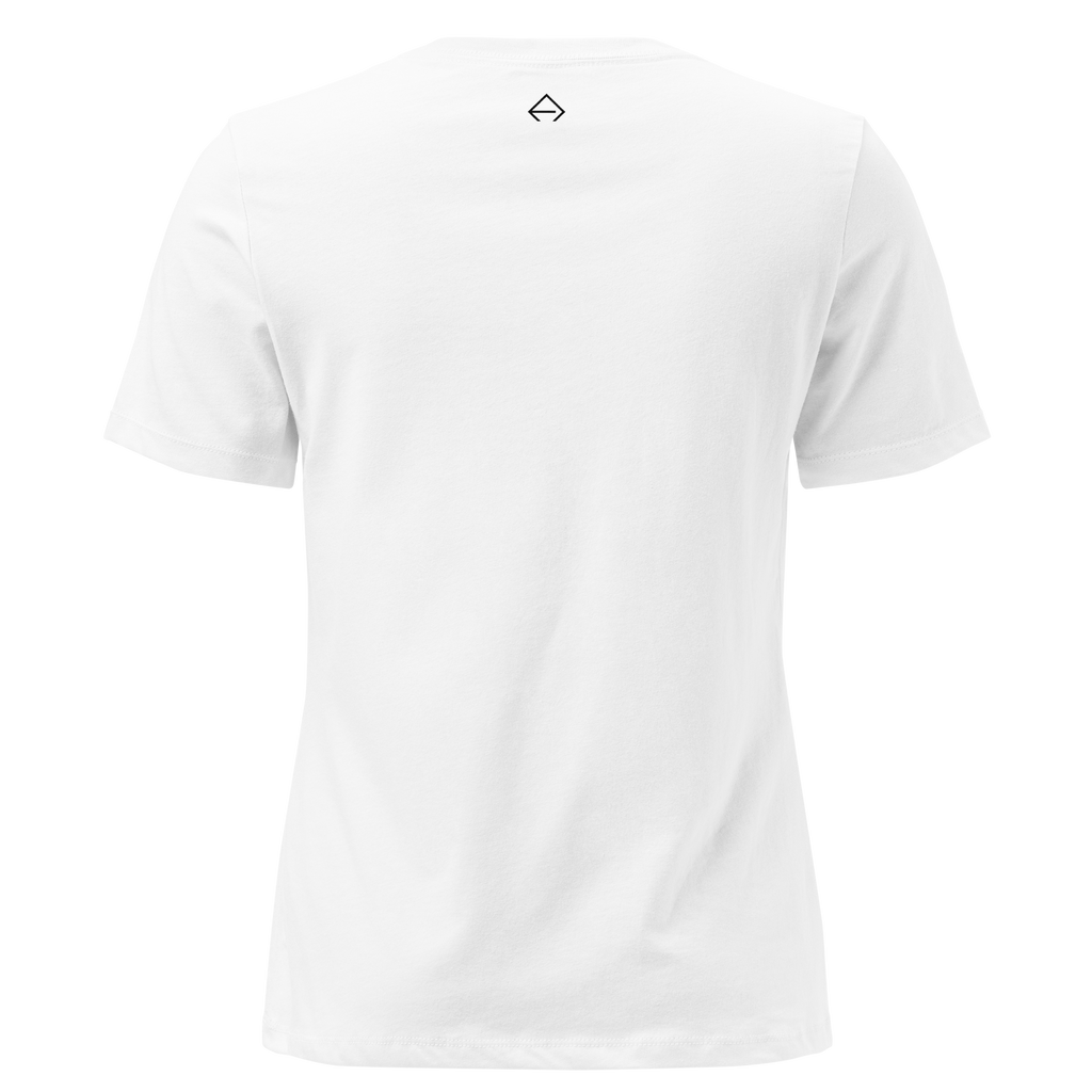 SRARZ Signature Relaxed T-Shirt – Weiss – Rückansicht ohne Person