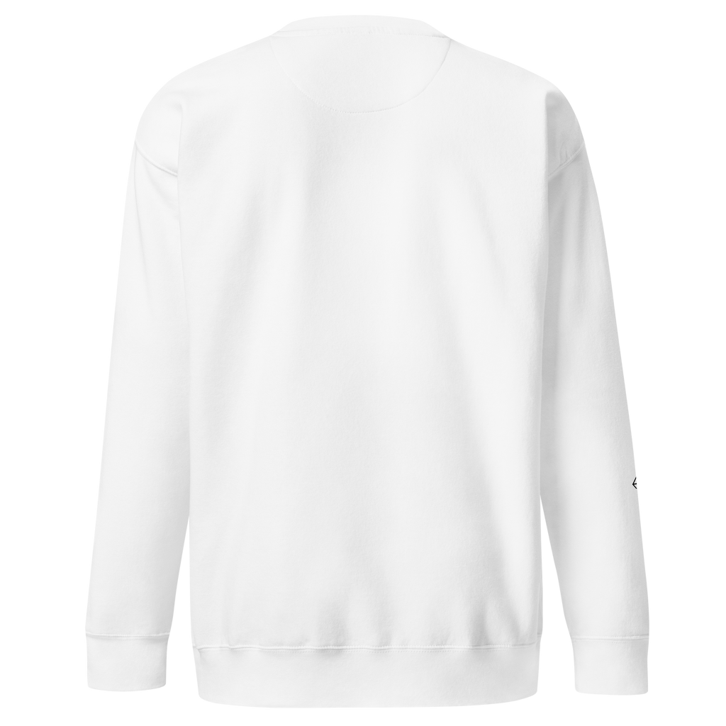 SRARZ Signature Sweatshirt – Weiss – Rückansicht ohne Person