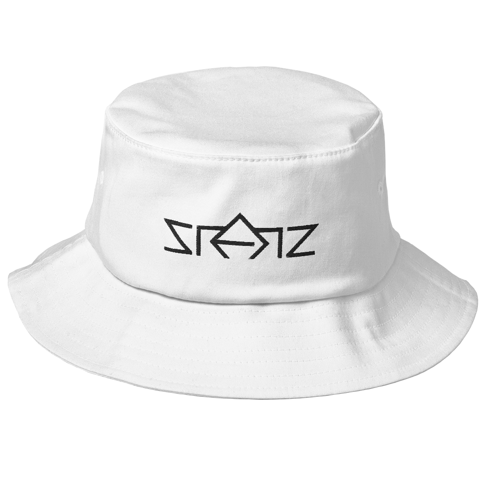 SRARZ Signature Bucket Hat – Weiss – Produkt Vorderansicht