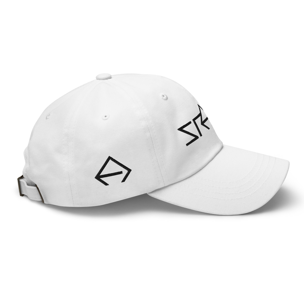 SRARZ Signature Cap – Weiss – Rechte Seitenansicht ohne Person