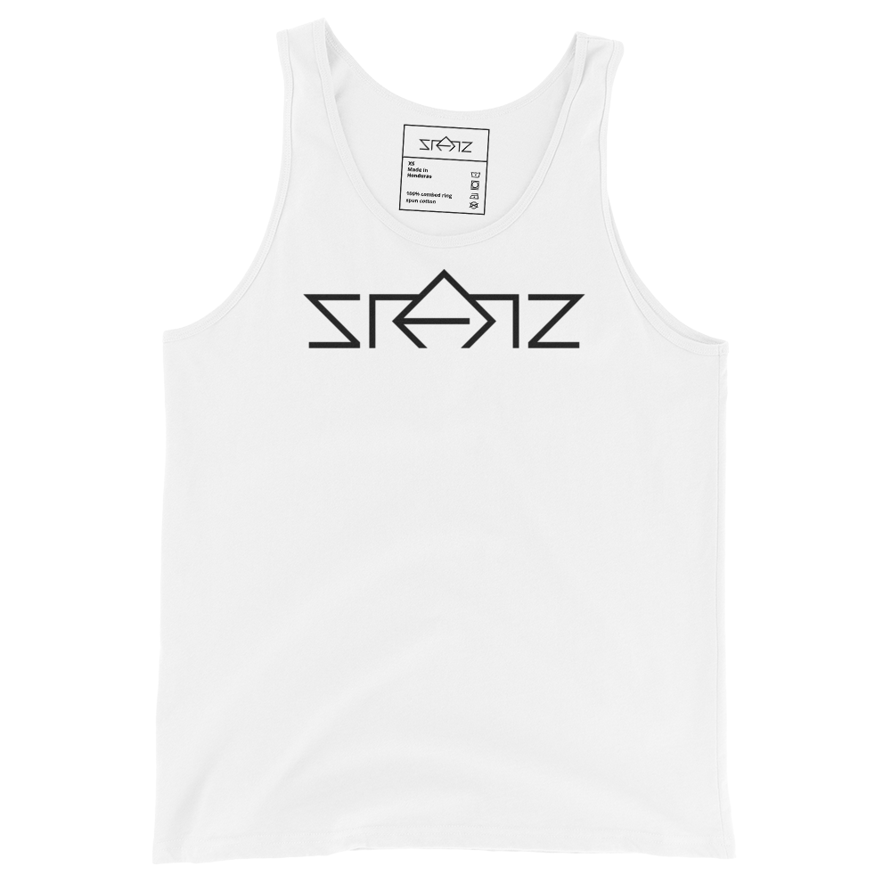 SRARZ Signature Tank Top – Weiss – Vorderansicht ohne Person