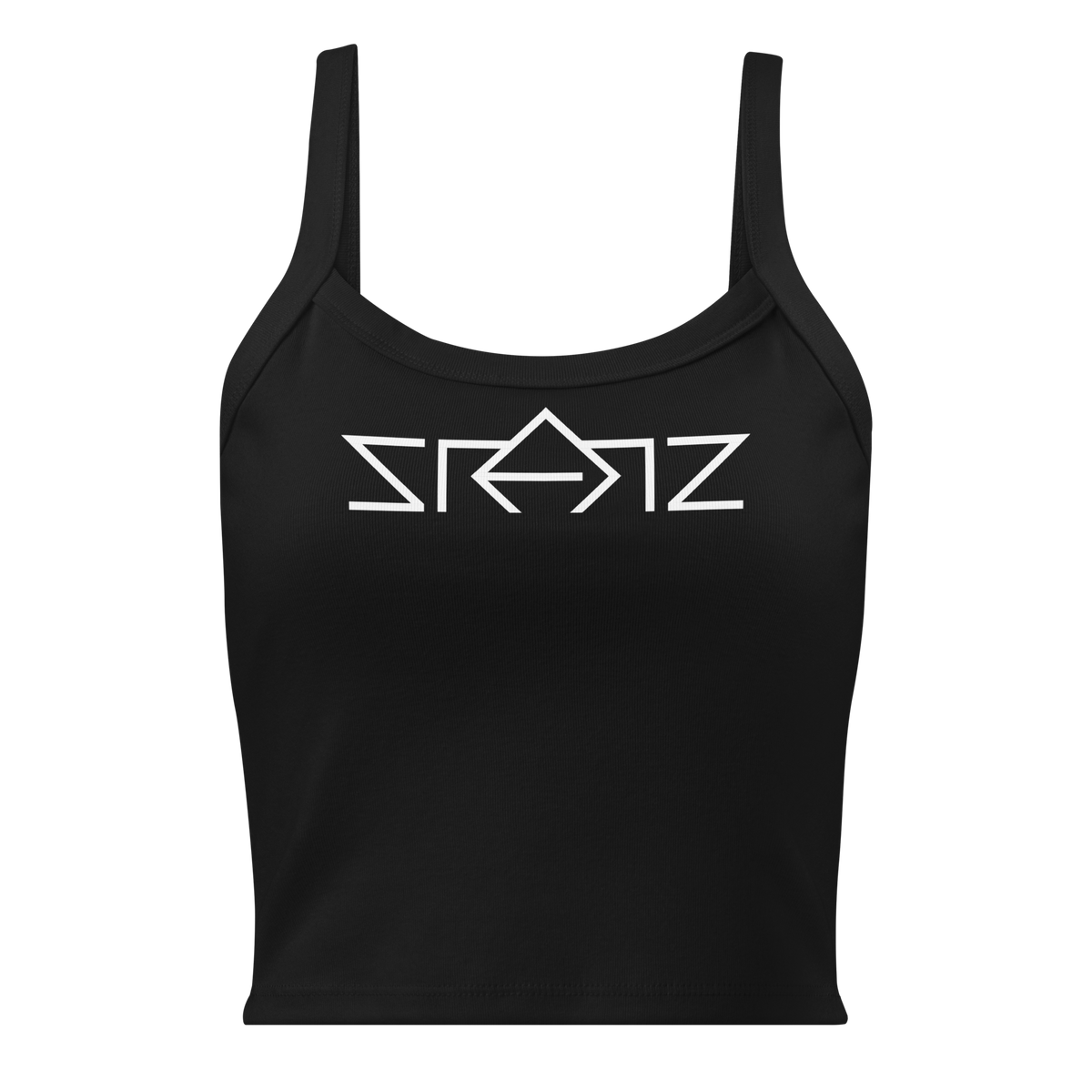 SRARZ Signature Rib Tank – Schwarz – Vorderansicht ohne Person