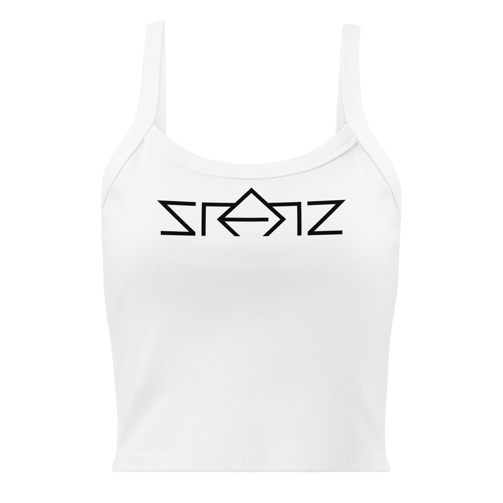 SRARZ Signature Rib Tank – Weiss – Vorderansicht ohne Person